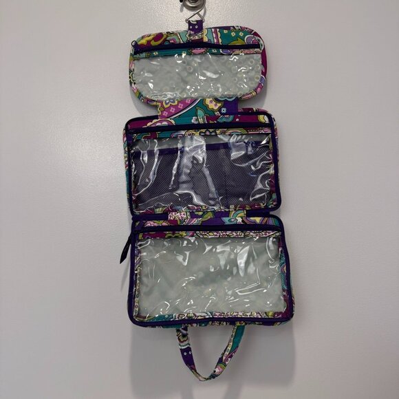 NWOT Vera Bradley Heather Quilted Paisley Floral Travel bag With Handles, hook - Picture 8 of 11